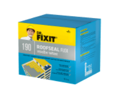 Dr. Fixit Roofseal Flex Flexible Roof Waterproofing Coating, Elastomeric Acrylic Liquid Membrane for Terrace, Flat Roof and Balcony Protection